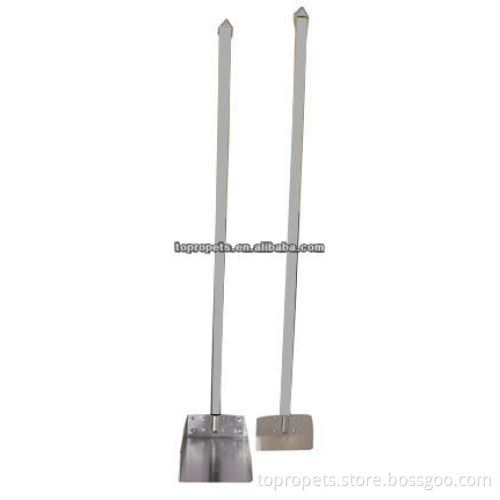 stainless steel pet waste dustpan & scoop